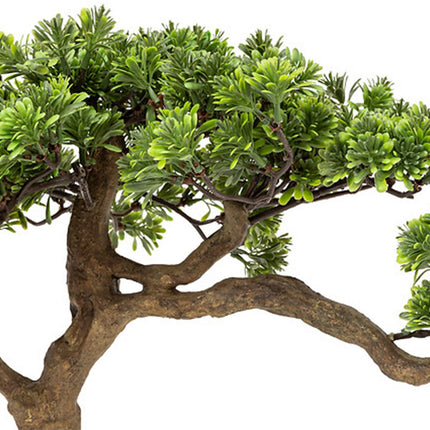 Atmosphera bonsai boom - in keramische pot - 45 cm - kunstplant - groen - Nepplanten - Sierplanten - Japanse stijl