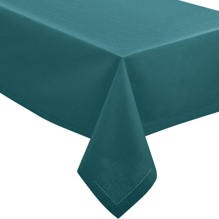 Tafelkleed van katoen rechthoekig 240 x 140 cm - petrol blauw - Eettafel tafellakens