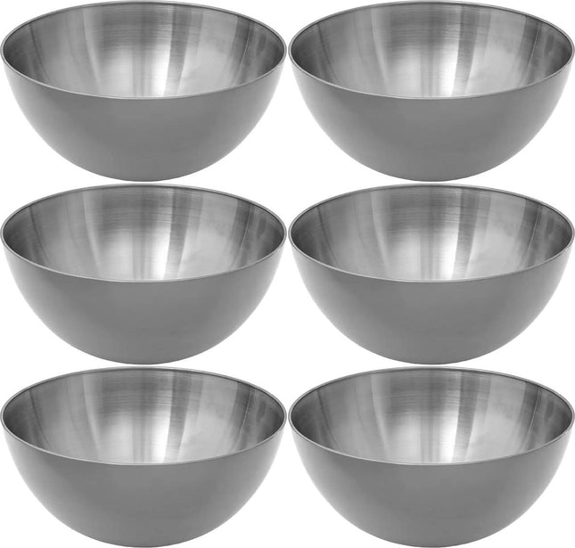 Secret de Gourmet - Slakommetjes/Schaaltjes - Set 6x - RVS - D19 cm