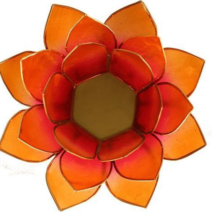 Yogi & Yogini Lotus sfeerlicht 2-kleurig roze-oranje -- Ø 13.5 cm