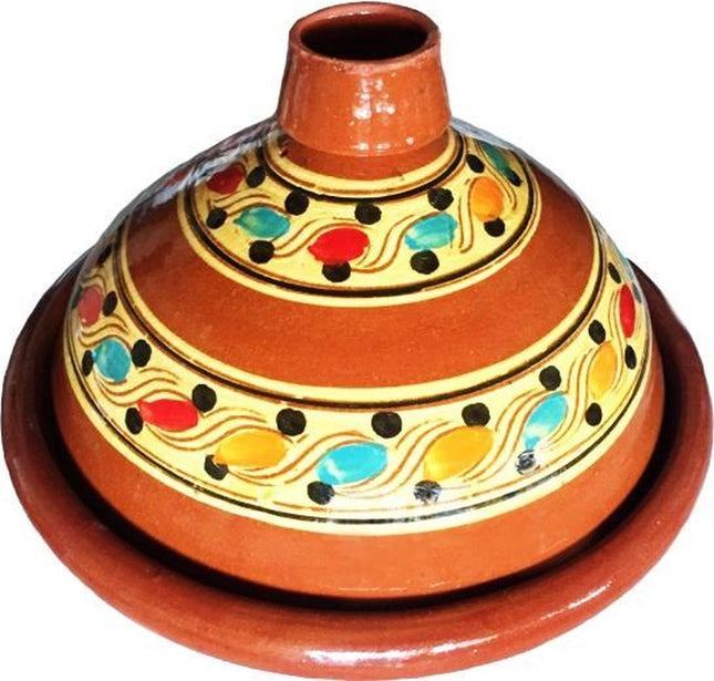 Marokkaanse Originele Tajine - Aardewerk - Ø 35 Cm