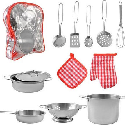Keuken speelgoed - 13 stuks - Pannenset - Keuken speelgoed - Servies - Speelgoed voor jongens en meisjes