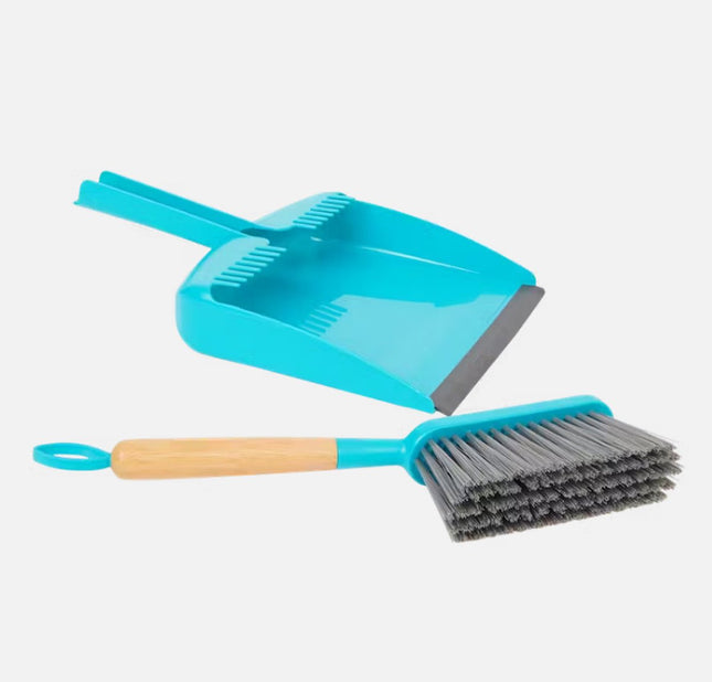 Classic - Stoffer en blik - Blauw - 2-Delig