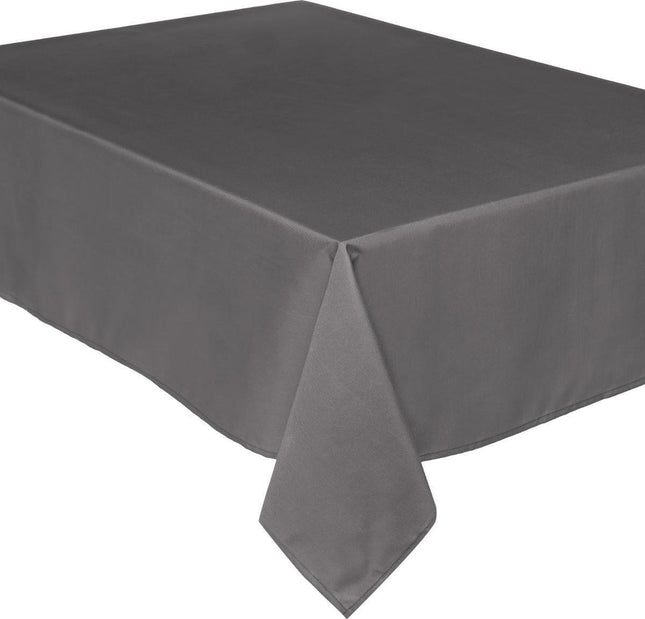 Atmosphera Tafelkleed - 240 x 140 cm - grijs - Eettafel tafellakens - polyester