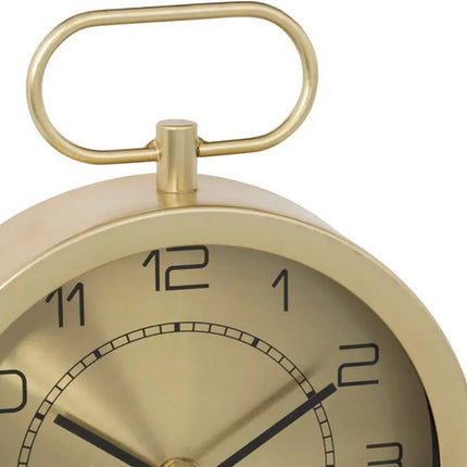 Atmosphera Tafelklok Dorado - Moderne look - goud - Dia 15 cm - glas/metaal
