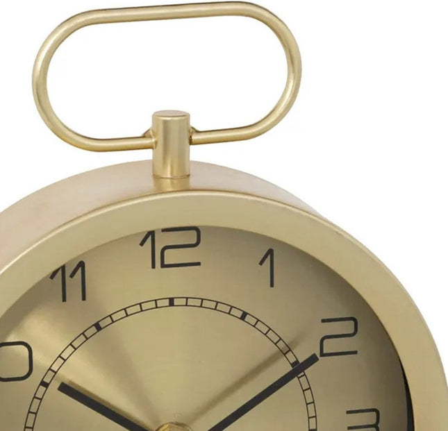 Atmosphera Tafelklok Dorado - Moderne look - goud - Dia 15 cm - glas/metaal