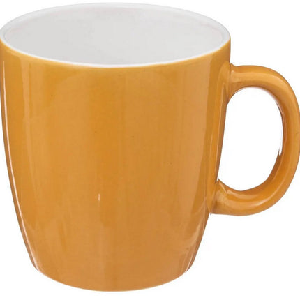 Set van 6 Colorama Koffiemokken - Geel - 18 cl - Geschikt voor Espresso & Cappuccino - Koffie kopjes - Gele Kleur - 6 stuks -