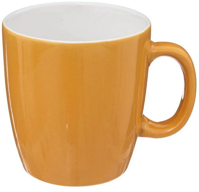 Set van 6 Colorama Koffiemokken - Geel - 18 cl - Geschikt voor Espresso & Cappuccino - Koffie kopjes - Gele Kleur - 6 stuks -