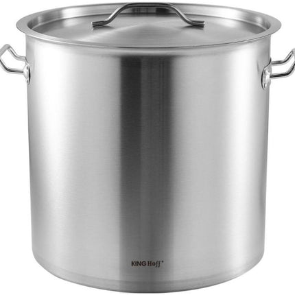 Kinghoff Stoompan - Kookpan 36 liter - Ø36cm - Voor Professionele Keukens - Geschikt voor Gas, Elektrisch en Inductie - Soeppan - XXL Pan