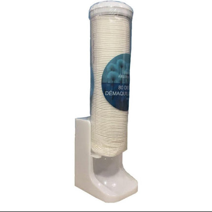 Transparant modern wattenschijfjeshouder- Wattenschijf houder-Wattenschijfjes dispenser-Wit