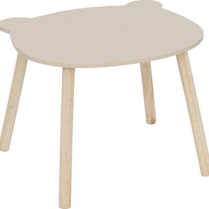 Atmosphera Kids Tekentafel/Kindertafel Teddybeer Ø60cm - Beige