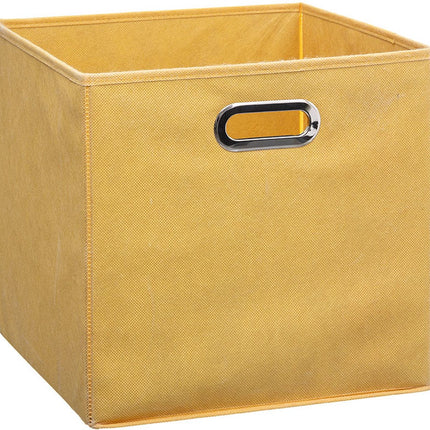 5Five Opbergmand/kastmandje - Donkergrijs - 31 x 31 x 31 cm - 29 liter - Vakkenkast manden - Stof met versterkte bodem - Opvouwbaar