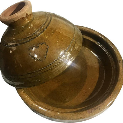 Sahara tiznit authentieke aardewerk tajine - Ø 35 cm