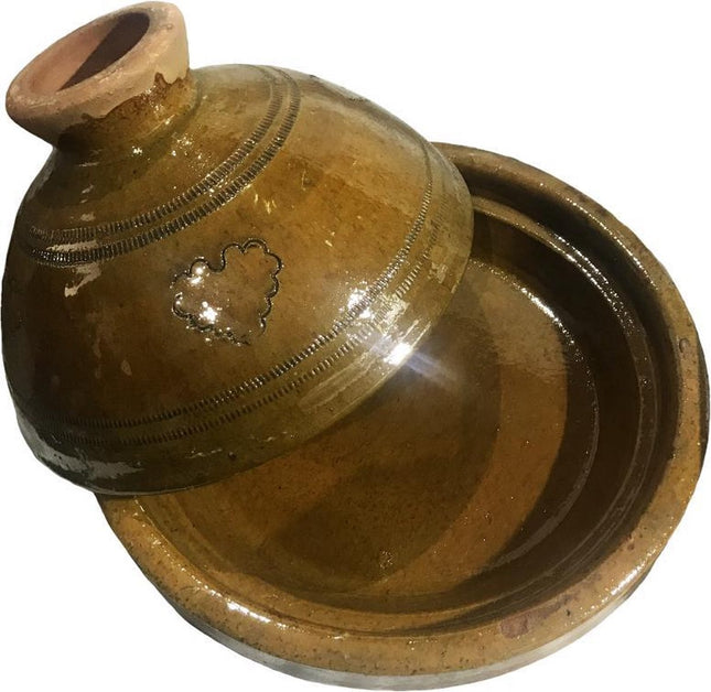 Sahara tiznit authentieke aardewerk tajine - Ø 35 cm