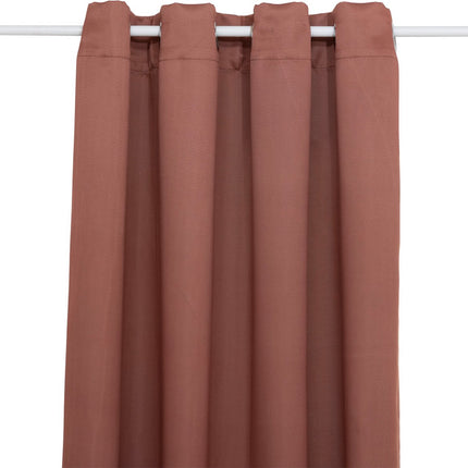 Atmosphera Verduisteringsgordijn 135x240cm - Gordijnen kant en klaar met haakjes ringen - Terracotta