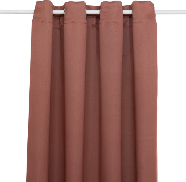 Atmosphera Verduisteringsgordijn 135x240cm - Gordijnen kant en klaar met haakjes ringen - Terracotta