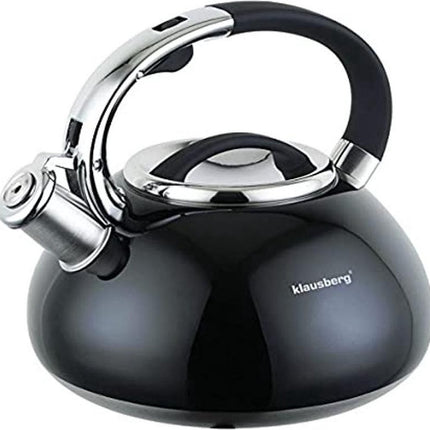 Klausberg KB-7076 fluitketel - 3L - rvs - alle warmtebronnen - Zwart