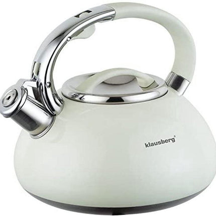 Klausberg KB-7076 fluitketel - 3L - rvs - alle warmtebronnen - Beige