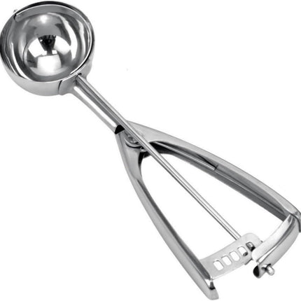 Koekjesschepper, ijsschepper, roestvrij staal 18/8, koekjesscheppers voor bakken, 4 eetlepels/60 ml/2 oz koekjesdeegschepper, ijsschepper met ontgrendelingshendel, koekjesschepper voor bakken (#16)