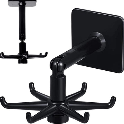 Keuken | organizer | haken | roterend | keukengerei | houder | lepels | zelfklevend | Wit