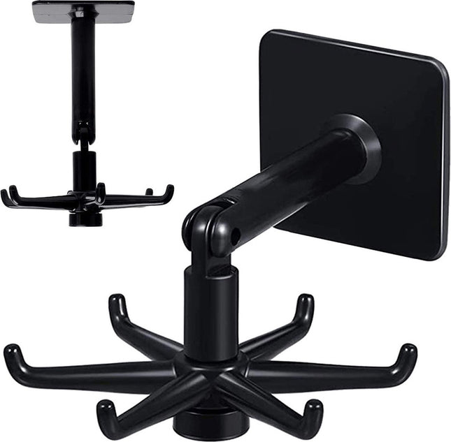 Keuken | organizer | haken | roterend | keukengerei | houder | lepels | zelfklevend | Wit
