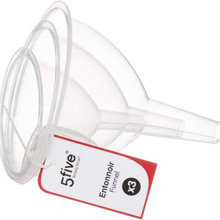 Trechter Secret de Gourmet Transparant Plastic (3 Onderdelen)