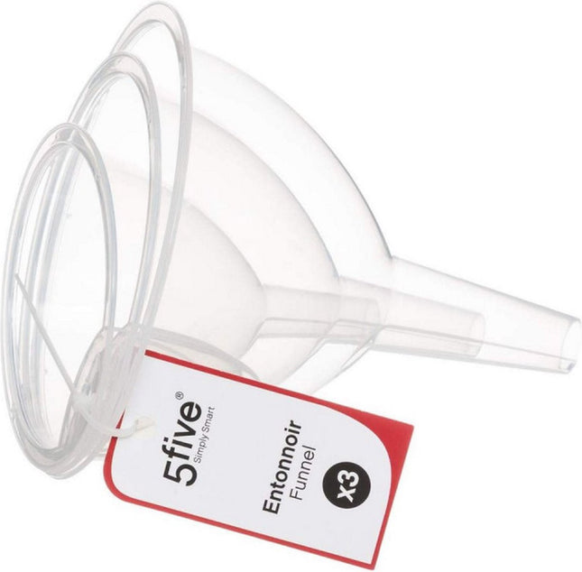 Trechter Secret de Gourmet Transparant Plastic (3 Onderdelen)