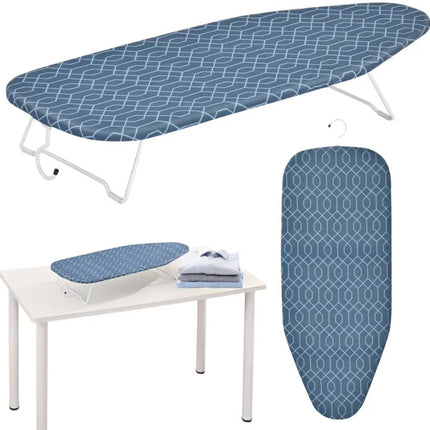 KINGHOFF KH-1936 Tafelstrijkplank – Compacte Inklapbare Strijkplank met Geperforeerd Stalen Strijkoppervlak – 76×30,5 cm