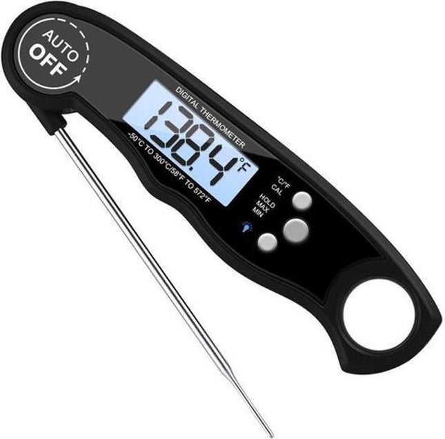 Igoods Digitale Thermometer voor Keuken, Koken, Voedsel Melk, Vlees, Oven, BBQ, Water, Thee Voor Binnen en Buiten, Waterdicht, RVS, Ultrasnel
