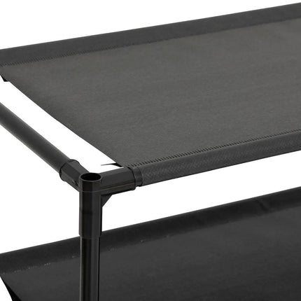 5Five Schoenenrek Intissa - 3-laags - metaal/kunststof - 57 x 25 x 39 cm - voor 9 paar schoenen - zwart