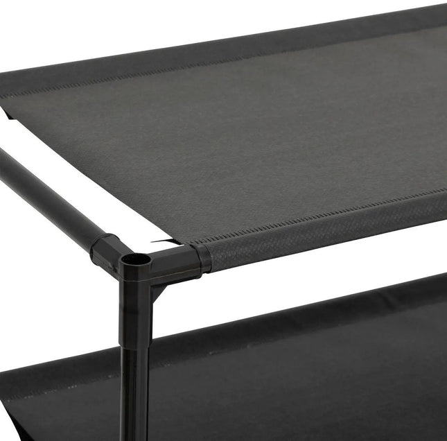 5Five Schoenenrek Intissa - 3-laags - metaal/kunststof - 57 x 25 x 39 cm - voor 9 paar schoenen - zwart