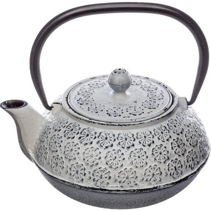 Secret de Gourmet Theepot Essential - Gietijzer - met hengsel - wit - 1000 ml