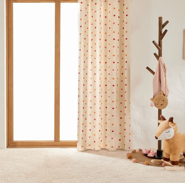 Atmosphera Kids Romy Kindergordijn 140x260cm - Kant en klaar met ringen - Multi