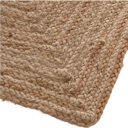 Vloerkleed Jute Beige Naturel 60x90 cm | Klein rechthoekig Vloerkleed | Natuurlijk Tapijt | Jute Deurmat