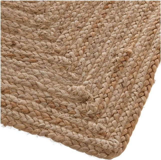 Vloerkleed Jute Beige Naturel 60x90 cm | Klein rechthoekig Vloerkleed | Natuurlijk Tapijt | Jute Deurmat