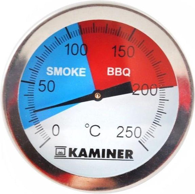 Kaminer Nauwkeurige Roestvrijstalen Thermometer voor Grillen en Roken