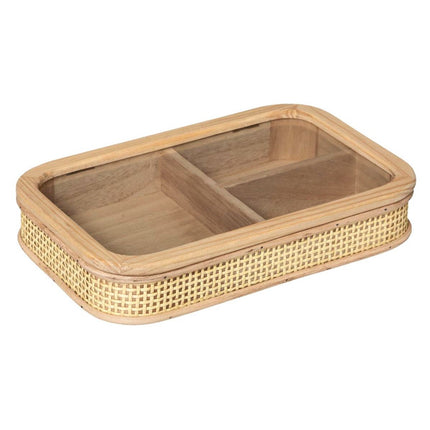 Juwelen box rotan 28cm - Sieraden opberger