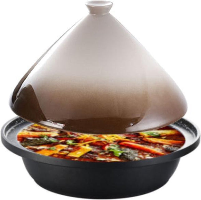CUILINA Tajine Ø 30 cm - keramische deksel -Geschikt voor alle kookplaten, inclusief inductie.