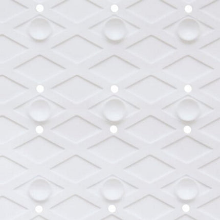 Badmat | Badkamer Mat | Douche Mat | PVC Badkleed 70 x 35 cm | Antislip | Aanrecht Zeer | Wit - Antislip Douchemat