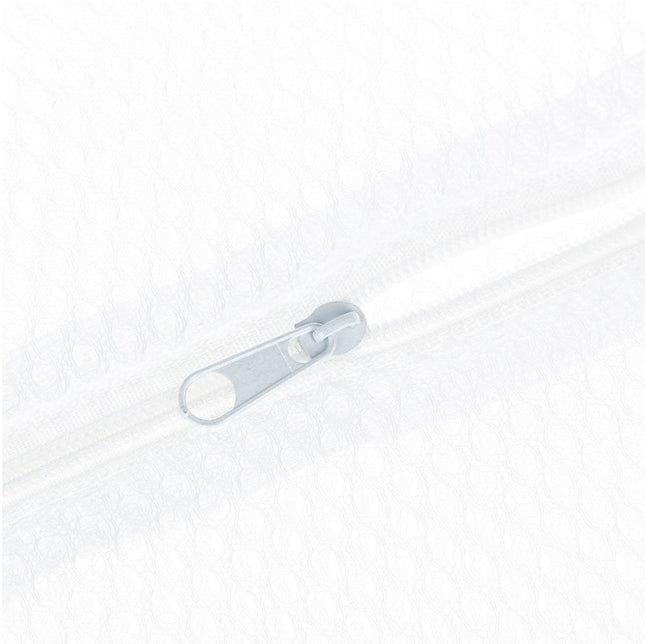 5Five Set van 3x stuks waszakjes/wasnetjes - wit - in 3 formaten - Wasgoed zakjes - BH zakjes