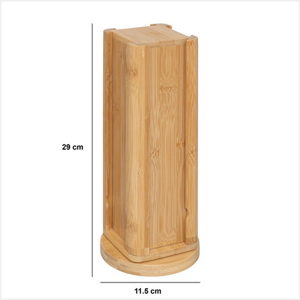 5Five Dolce Gusto Koffie cups/capsules houder dispenser - bamboe hout - 11 x 29 cm - voor 20 capsules