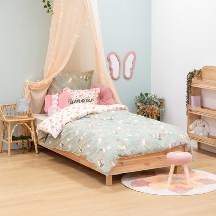 Atmosphera Kids Dekbedovertrek set met 1 kussensloop 140x200cm/65x65cm - Fee
