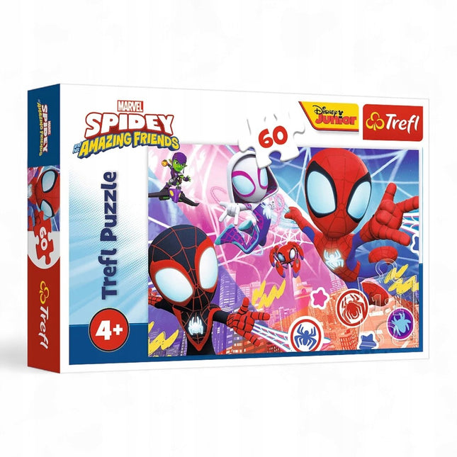 Trefl Spidey Puzzel 60 Stukken - Heldense Avontuur