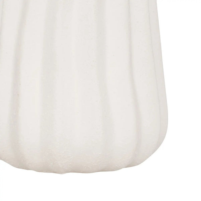 Atmosphera Bloemenvaas Antique Roman - creme wit - keramiek - D13 x H30 cm - stelen en boeketten