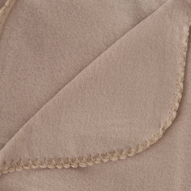 Atmosphera - Plaid - Fleece - Beige - 125 x 150 cm