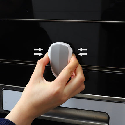 SIPO Ovenslot 9,2x9x2,8 cm - Veiligheidsslot Ovendeur tegen Openen door Kinderen - Eenvoudige Installatie - Slot voor oven - Wit