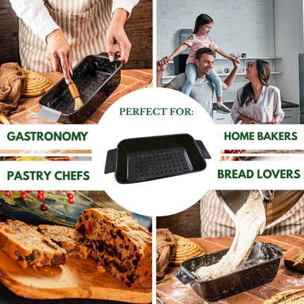 Kinghoff Bakblik 24 cm met Uitneembare Insert - Multifunctioneel Blik voor Brood, Cake, Ovenschotels - Bak Blik - Cakevorm - Bakvorm