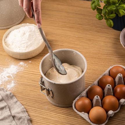 KingHoff KH-1979 Ronde Cakevorm 12 cm - Hoogte 10,3 cm - Marmer Non-Stick Laag - Koekvorm Sluiting - Ovenbestendig tot 220°C - Ovenvorm - Bakvorm