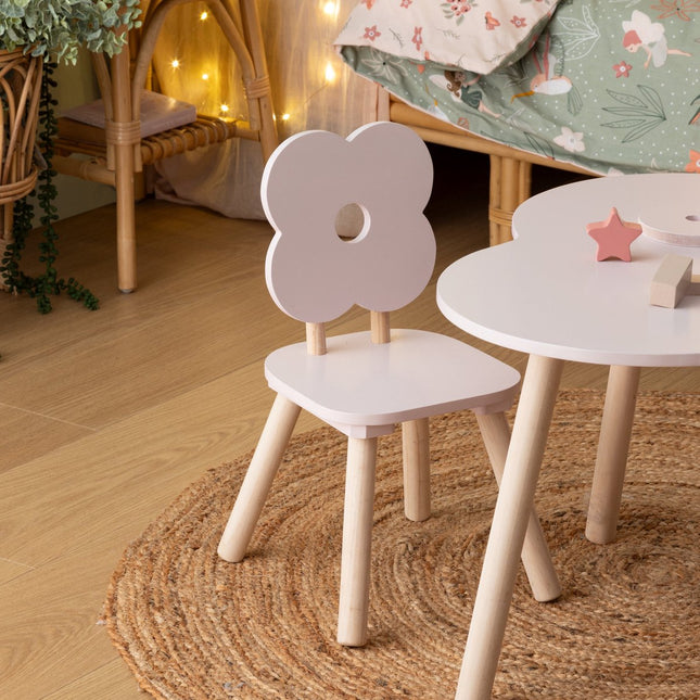 Atmosphera Kids Tekentafel/Kindertafel Bloem Ø51xH40cm - Roze