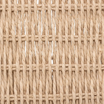 5Five Lectuurbak/documenten opbergbak - naturel koord - metaal/touw - L15 x B26 x H27 cm - Kantoorbenodigdheden - Bureau-accessoires